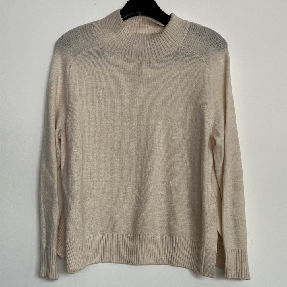 Banana Republic Cream Mock Neck Sweater